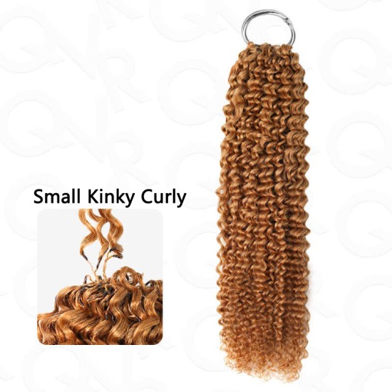 Lite Edition|Curly Miracle Knots Honey Blonde #27 Feather Crochet Human Hair|Lightweight Crochet Weave Hair Extension Lite Edition|Curly Miracle Knots Honey Blonde #27 Feather Crochet Human Hair|Lightweight Crochet Weave Hair Extension