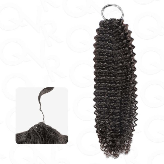 Lite Edition|Curly Miracle Knots Natural Black Feather Crochet Human Hair|Lightweight Crochet Weave Hair Extension Lite Edition|Curly Miracle Knots Natural Black Feather Crochet Human Hair|Lightweight Crochet Weave Hair Extension
