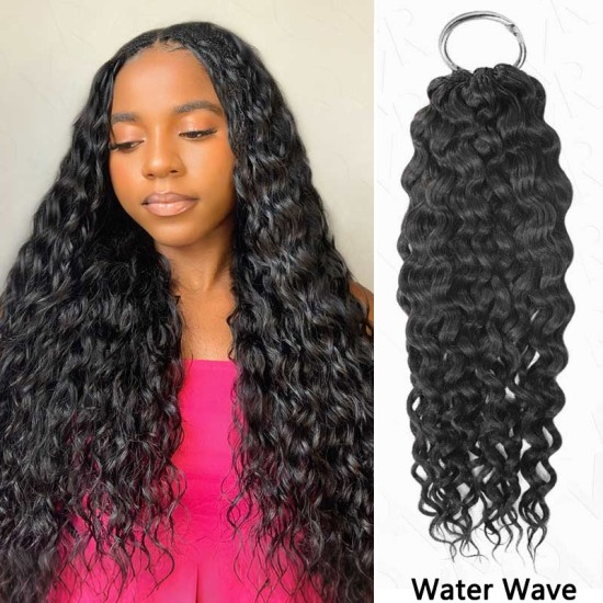 Lite Edition|Curly Miracle Knots Natural Black Feather Crochet Human Hair|Lightweight Crochet Weave Hair Extension Lite Edition|Curly Miracle Knots Natural Black Feather Crochet Human Hair|Lightweight Crochet Weave Hair Extension
