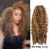 Lite Edition|Curly Highlight #P4/27 Feather Crochet Human Hair|Lightweight Crochet Weave Hair Extension