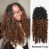 Lite Edition|Curly Miracle Knots #T1B/30 Feather Crochet Human Hair|Lightweight Crochet Weave Hair Extension