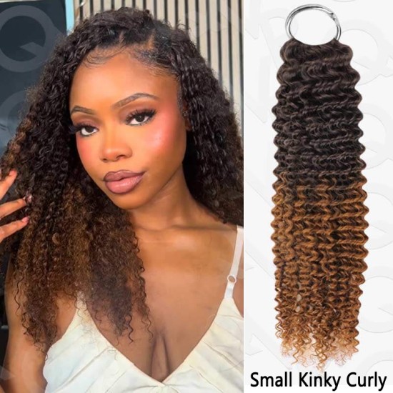 Lite Edition|Curly Miracle Knots T2/30 Feather Crochet Human Hair|Lightweight Crochet Weave Hair Extension Lite Edition|Curly Miracle Knots T2/30 Feather Crochet Human Hair|Lightweight Crochet Weave Hair Extension