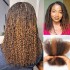 Multi-Color Combo Afro Kinky Bulk Human Hair Extensions For Braiding Dreadlock