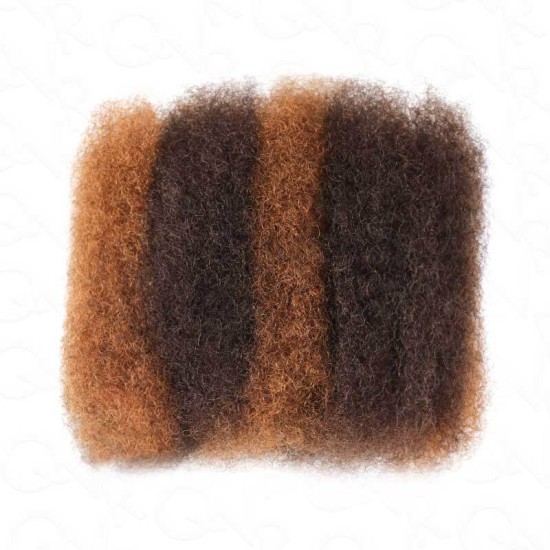 Multi-Color Combo Afro Kinky Bulk Human Hair Extensions For Braiding Dreadlock Multi-Color Combo Afro Kinky Bulk Human Hair Extensions For Braiding Dreadlock
