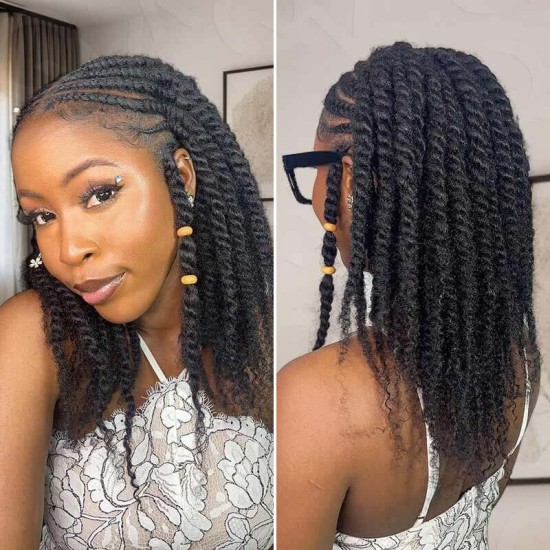 Natural Black Afro kinky Bulk Hair Extensions For Braiding Dreadlock Human Hair Natural Black Afro kinky Bulk Hair Extensions For Braiding Dreadlock Human Hair