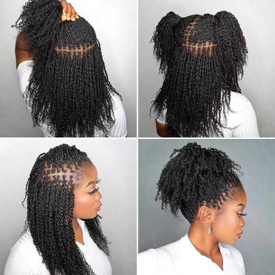 Natural Black Afro kinky Bulk Hair Extensions For Braiding Dreadlock Human Hair Natural Black Afro kinky Bulk Hair Extensions For Braiding Dreadlock Human Hair