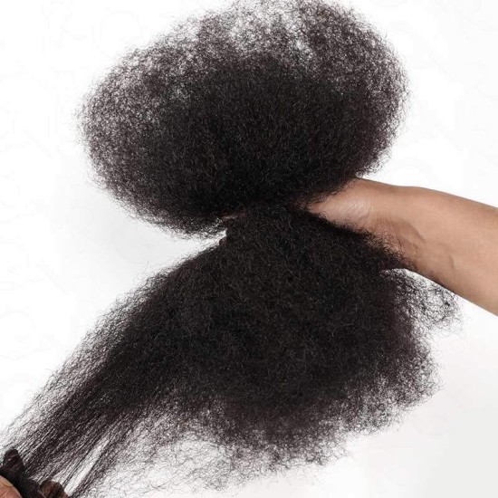 Natural Black Afro kinky Bulk Hair Extensions For Braiding Dreadlock Human Hair Natural Black Afro kinky Bulk Hair Extensions For Braiding Dreadlock Human Hair