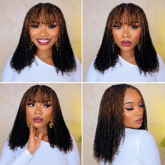 Ombre Brown #T1B/30 Afro kinky Bulk Human Hair for Braiding & Twists Ombre Brown #T1B/30 Afro kinky Bulk Human Hair for Braiding & Twists