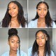 Ombre Brown #T1B/4 Afro kinky Bulk Human Hair Extensions for Braiding & Twists Ombre Brown #T1B/4 Afro kinky Bulk Human Hair Extensions for Braiding & Twists