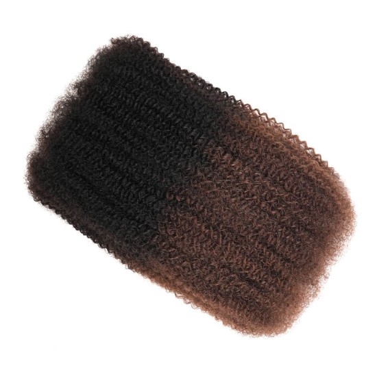 Ombre Brown #T1B/4 Afro kinky Bulk Human Hair Extensions for Braiding & Twists Ombre Brown #T1B/4 Afro kinky Bulk Human Hair Extensions for Braiding & Twists