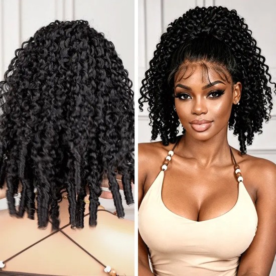 Drawstring Ponytail Burmese Curly #Natural Black Extension Afro Kinky Curly Human Hair Ponytail Hairstyle Drawstring Ponytail Burmese Curly #Natural Black Extension Afro Kinky Curly Human Hair Ponytail Hairstyle