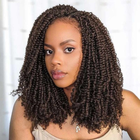Dark Brown Afro Kinky V Bulk for Kinky Twist Crochet Braiding Hair Dark Brown Afro Kinky V Bulk for Kinky Twist Crochet Braiding Hair