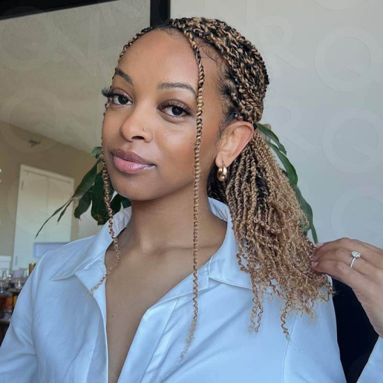 Honey Blonde Afro Kinky V Bulk for Kinky Twist Crochet Braiding Hair Honey Blonde Afro Kinky V Bulk for Kinky Twist Crochet Braiding Hair