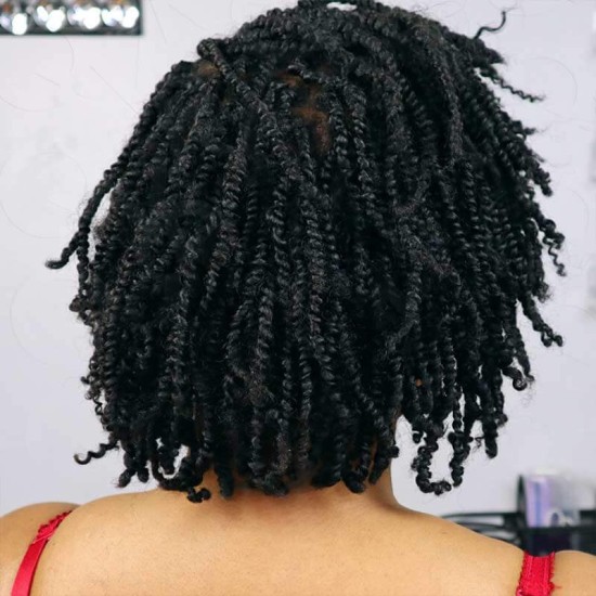 Natural Black Afro Kinky V Bulk Curly Hair for Kinky Twist Crochet Braiding Hair Natural Black Afro Kinky V Bulk Curly Hair for Kinky Twist Crochet Braiding Hair