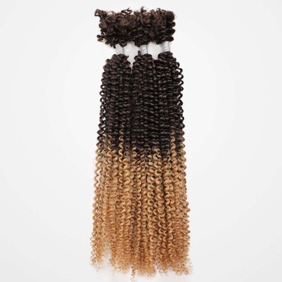 Ombre T2/27 Afro Kinky V Bulk for Kinky Twist Crochet Braiding Hair Ombre T2/27 Afro Kinky V Bulk for Kinky Twist Crochet Braiding Hair