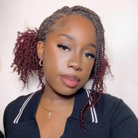 Ombre T2/99J Afro Kinky V Bulk for Kinky Twist Crochet Braiding Hair Ombre T2/99J Afro Kinky V Bulk for Kinky Twist Crochet Braiding Hair