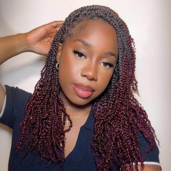 Ombre T2/99J Afro Kinky V Bulk for Kinky Twist Crochet Braiding Hair Ombre T2/99J Afro Kinky V Bulk for Kinky Twist Crochet Braiding Hair
