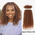 Auburn Brown Afro Kinky V Bulk for Kinky Twist Crochet Braiding Hair
