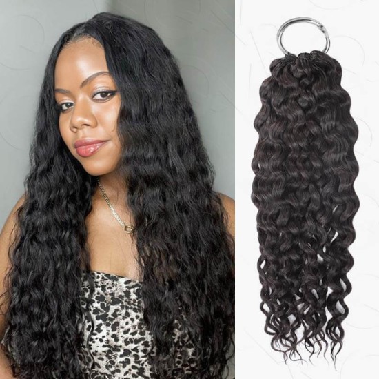 Premium Chinese Hair Water Wave Virgin Human Crochet Hair Natural Black Machine Made Feather Crochet Hairstyles Premium Chinese Hair Water Wave Virgin Human Crochet Hair Natural Black Machine Made Feather Crochet Hairstyles