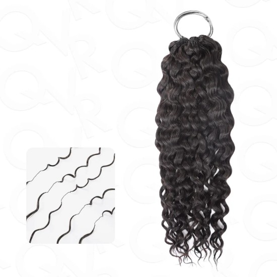 Premium Chinese Hair Water Wave Virgin Human Crochet Hair Natural Black Machine Made Feather Crochet Hairstyles Premium Chinese Hair Water Wave Virgin Human Crochet Hair Natural Black Machine Made Feather Crochet Hairstyles