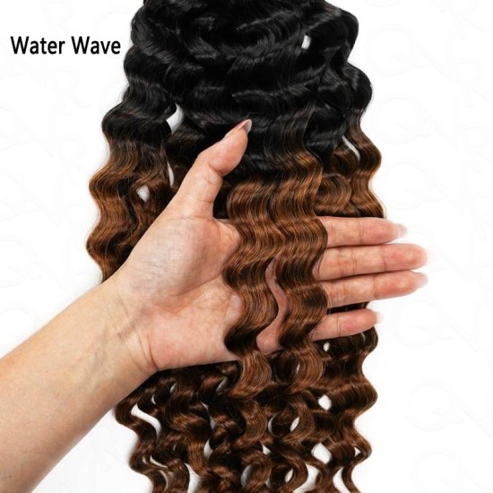Premium Chinese Hair Water Wave Virgin Human Crochet Hair Ombre #T1B/30 Machine Made Feather Crochet Hairstyles Premium Chinese Hair Water Wave Virgin Human Crochet Hair Ombre #T1B/30 Machine Made Feather Crochet Hairstyles