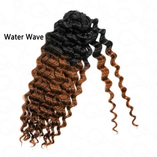 Premium Chinese Hair Water Wave Virgin Human Crochet Hair Ombre #T1B/30 Machine Made Feather Crochet Hairstyles Premium Chinese Hair Water Wave Virgin Human Crochet Hair Ombre #T1B/30 Machine Made Feather Crochet Hairstyles