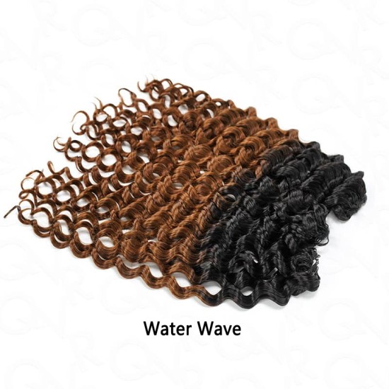 Premium Chinese Hair Water Wave Virgin Human Crochet Hair Ombre #T1B/30 Machine Made Feather Crochet Hairstyles Premium Chinese Hair Water Wave Virgin Human Crochet Hair Ombre #T1B/30 Machine Made Feather Crochet Hairstyles