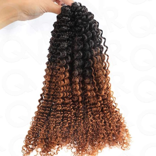 Premium Chinese Hair Water Wave Virgin Human Crochet Hair Ombre #T1B/30 Machine Made Feather Crochet Hairstyles Premium Chinese Hair Water Wave Virgin Human Crochet Hair Ombre #T1B/30 Machine Made Feather Crochet Hairstyles