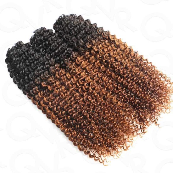 Premium Chinese Hair Water Wave Virgin Human Crochet Hair Ombre #T1B/30 Machine Made Feather Crochet Hairstyles Premium Chinese Hair Water Wave Virgin Human Crochet Hair Ombre #T1B/30 Machine Made Feather Crochet Hairstyles