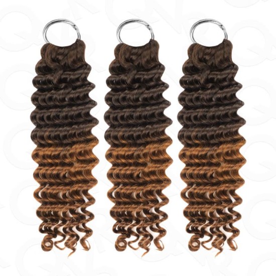 Premium Chinese Hair Deep Wave Virgin Human Crochet Hair Ombre #T2/30 Machine Made Feather Crochet Hairstyles Premium Chinese Hair Deep Wave Virgin Human Crochet Hair Ombre #T2/30 Machine Made Feather Crochet Hairstyles