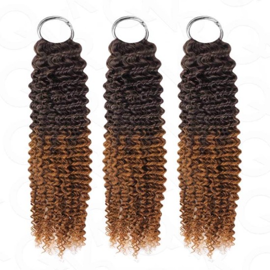 Premium Chinese Hair Small Kinky Curly Virgin Human Crochet Hair Ombre #T2/30 Machine Made Feather Crochet Hairstyles Premium Chinese Hair Small Kinky Curly Virgin Human Crochet Hair Ombre #T2/30 Machine Made Feather Crochet Hairstyles