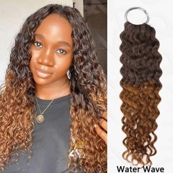 Premium Chinese Hair Water Wave Virgin Human Crochet Hair Ombre #T2/30 Machine Made Feather Crochet Hairstyles