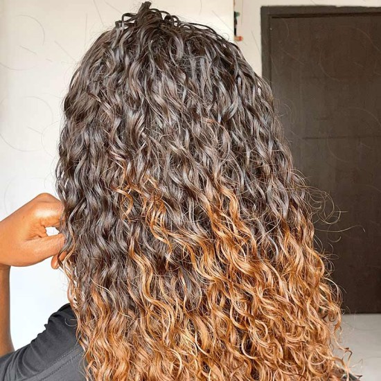 Premium Chinese Hair Water Wave Virgin Human Crochet Hair Ombre #T2/30 Machine Made Feather Crochet Hairstyles Premium Chinese Hair Water Wave Virgin Human Crochet Hair Ombre #T2/30 Machine Made Feather Crochet Hairstyles