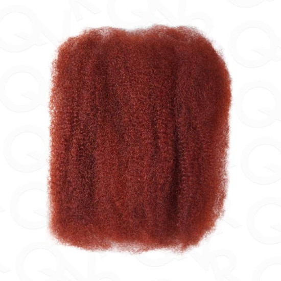 Reddish Brown Color Afro Kinky Bulk Human Hair Extensions For Braiding Dreadlock Hair Reddish Brown Color Afro Kinky Bulk Human Hair Extensions For Braiding Dreadlock Hair