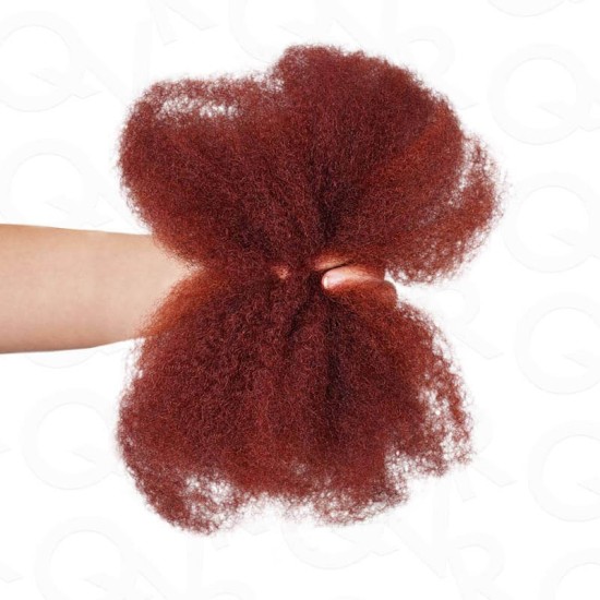 Reddish Brown Color Afro Kinky Bulk Human Hair Extensions For Braiding Dreadlock Hair Reddish Brown Color Afro Kinky Bulk Human Hair Extensions For Braiding Dreadlock Hair