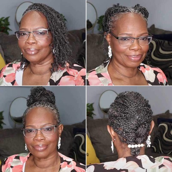 Brazilian Salt Pepper Color Afro Kinky Bulk Human Hair Extensions For Braiding Dreadlock Hair Brazilian Salt Pepper Color Afro Kinky Bulk Human Hair Extensions For Braiding Dreadlock Hair