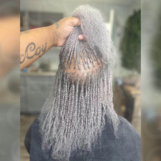 Brazilian Grey Color Remy Hair Afro kinky Bulk Human Hair For Braiding Dreadlock Hair Brazilian Grey Color Remy Hair Afro kinky Bulk Human Hair For Braiding Dreadlock Hair