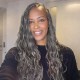 Salt&Pepper Crochet Hair Body Wave Machine Made Feather Human Hair Extension Salt&Pepper Crochet Hair Body Wave Machine Made Feather Human Hair Extension