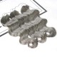 Salt&Pepper Crochet Hair Body Wave Machine Made Feather Human Hair Extension Salt&Pepper Crochet Hair Body Wave Machine Made Feather Human Hair Extension
