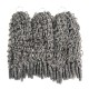 Salt&Pepper Crochet Hair Burmese Curly Machine Made Feather Human Hair Extension Salt&Pepper Crochet Hair Burmese Curly Machine Made Feather Human Hair Extension