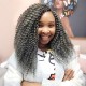 Salt&Pepper Crochet Hair Small Kinky Curly Machine Made Feather Human Hair Extension Salt&Pepper Crochet Hair Small Kinky Curly Machine Made Feather Human Hair Extension