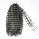 Salt&Pepper Crochet Hair Small Kinky Curly Machine Made Feather Human Hair Extension Salt&Pepper Crochet Hair Small Kinky Curly Machine Made Feather Human Hair Extension