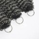 Salt&Pepper Crochet Hair Small Kinky Curly Machine Made Feather Human Hair Extension Salt&Pepper Crochet Hair Small Kinky Curly Machine Made Feather Human Hair Extension