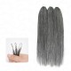 Silk Straight Feather Crochet Human Hair Salt&Pepper Machine Made Crochet Weave Hair Extensions Silk Straight Feather Crochet Human Hair Salt&Pepper Machine Made Crochet Weave Hair Extensions