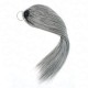 Silk Straight Feather Crochet Human Hair Salt&Pepper Machine Made Crochet Weave Hair Extensions Silk Straight Feather Crochet Human Hair Salt&Pepper Machine Made Crochet Weave Hair Extensions