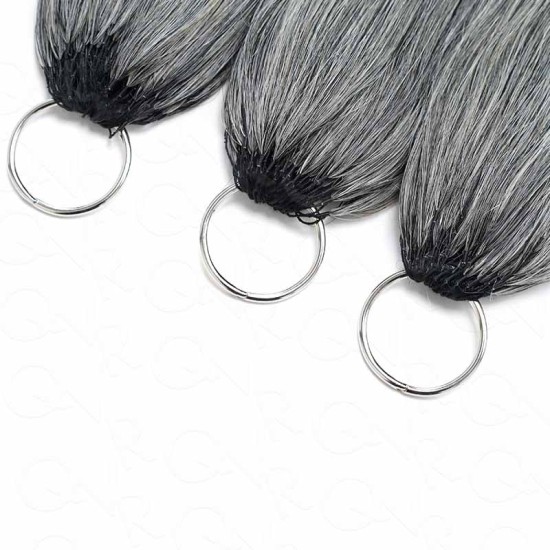 Silk Straight Feather Crochet Human Hair Salt&Pepper Machine Made Crochet Weave Hair Extensions Silk Straight Feather Crochet Human Hair Salt&Pepper Machine Made Crochet Weave Hair Extensions