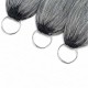 Silk Straight Feather Crochet Human Hair Salt&Pepper Machine Made Crochet Weave Hair Extensions Silk Straight Feather Crochet Human Hair Salt&Pepper Machine Made Crochet Weave Hair Extensions