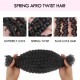 Upgraded Spring Twist Kinky Bulk Natural Black Human hair 4a/3c Extensions Upgraded Spring Twist Kinky Bulk Natural Black Human hair 4a/3c Extensions