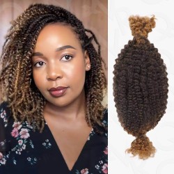 Spring Twist Kinky Bulk Ombre #T1B/27 Color Hair Type 3C 4A Hair Extensions Spring Twist Kinky Bulk Ombre #T1B/27 Color Hair Type 3C 4A Hair Extensions