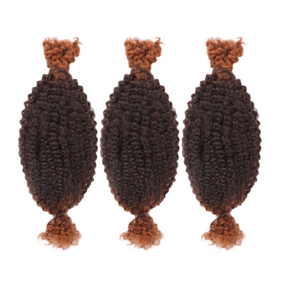 Spring Twist Kinky Bulk Ombre #T1B/30 Color Hair Type 3C 4A Hair Extensions Spring Twist Kinky Bulk Ombre #T1B/30 Color Hair Type 3C 4A Hair Extensions